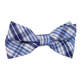 Boys Blue Pre-Tied Bowtie, Stripes, 1 to 10 years - Gifts Are Blue - 4