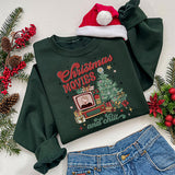 Cutest Christmas Movies and Chill holiday sweatshirt. All SKUs