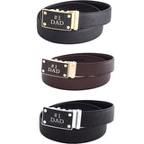FEDEY Mens Ratchet Belt, Leather, Classic,  No1 DAD Statement Buckle, Styles, all SKUs