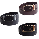 FEDEY Mens Ratchet Belt w PEACE Statement Buckle, Leather, Classic, Styles, all SKUs