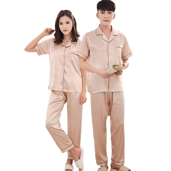 BROWN MATCHING PAJAMAS FOR COUPLE, JUST4UNIQUE
