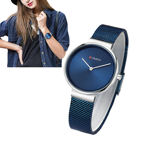 curren womens watch blue on blue model