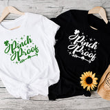 Pinch Proof Shirts for St Paddys Day Outfits.  Choose from White, Black, Sand, Grey and more.  Customized your shirt by selecting your print color.