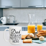 Dad Husband Protector Hero Best Gift For Dad, Gift for Grandpa, Fathers Day Coffee Mugs, Coffee Cup - Lifestyle