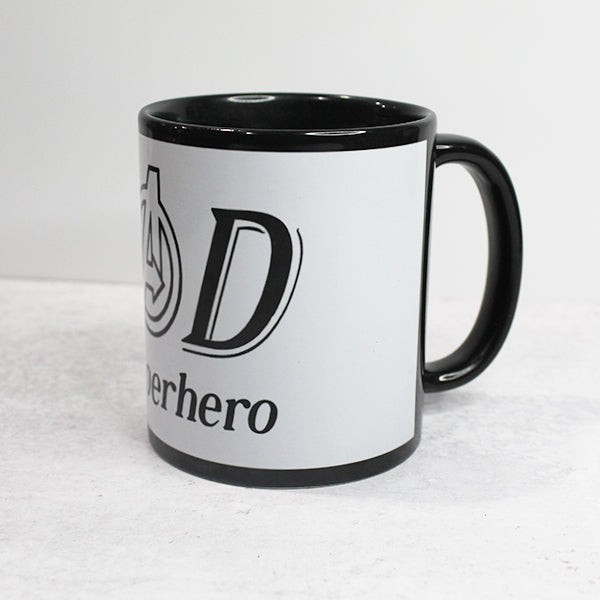 Novelty Fathers Day Mugs Dad My Superhero Son, Novelty Coffee Cups, Gifts for Dads, Gifts for Fathers - Sideview