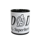 Novelty Father Mugs, Dad My Superhero for Dad from Son or Daughter
