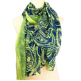 Long Voile Stole Womens Scarf or Wrap