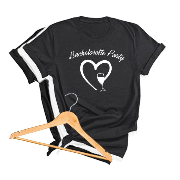 Personalized Bachelorette Party TShirts for Bride and Bridesmaids Set Of 4 TShirts