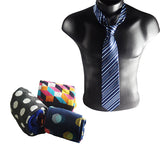 dark blue stripes socks with tie main