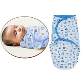 SwaddleMe Cotton Newborn Infant Baby Wrap Sleepsack - Gifts Are Blue - 1