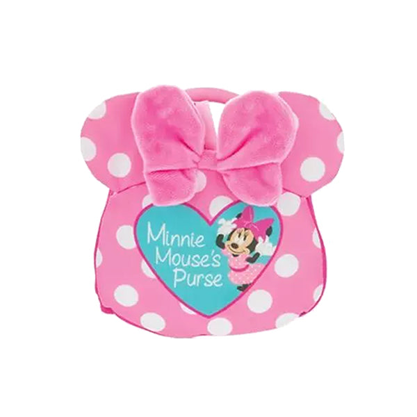 Disney Baby Minnie Mouse Purse Bag - Pretend Play Toy - Pink with Polka Dots