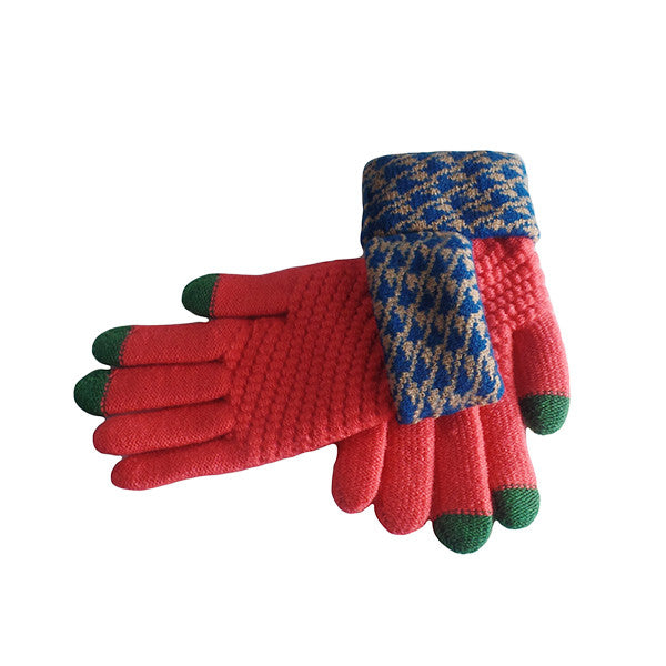 Womens Elegant Touch Screen Winter Gloves - Gifts Are Blue - 7