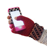 Womens Elegant Touch Screen Winter Gloves - Gifts Are Blue - 5
