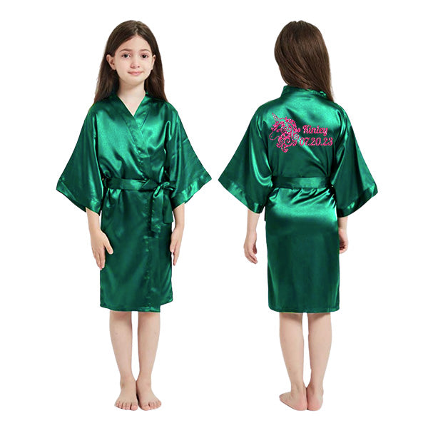 Unicorn Birthday Robes, Personalized Kids Robes with Unicorn Design, Birthday Party Robes, Sleepover Robes, Kids Bathrobes