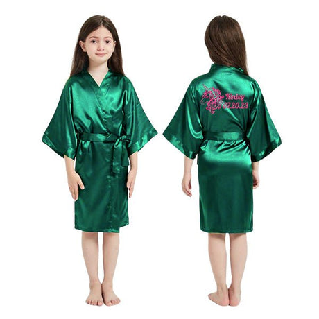 Unicorn Birthday Robes, Personalized Kids Robes with Unicorn Design, Birthday Party Robes, Sleepover Robes, Kids Bathrobes - Gifts Are Blue