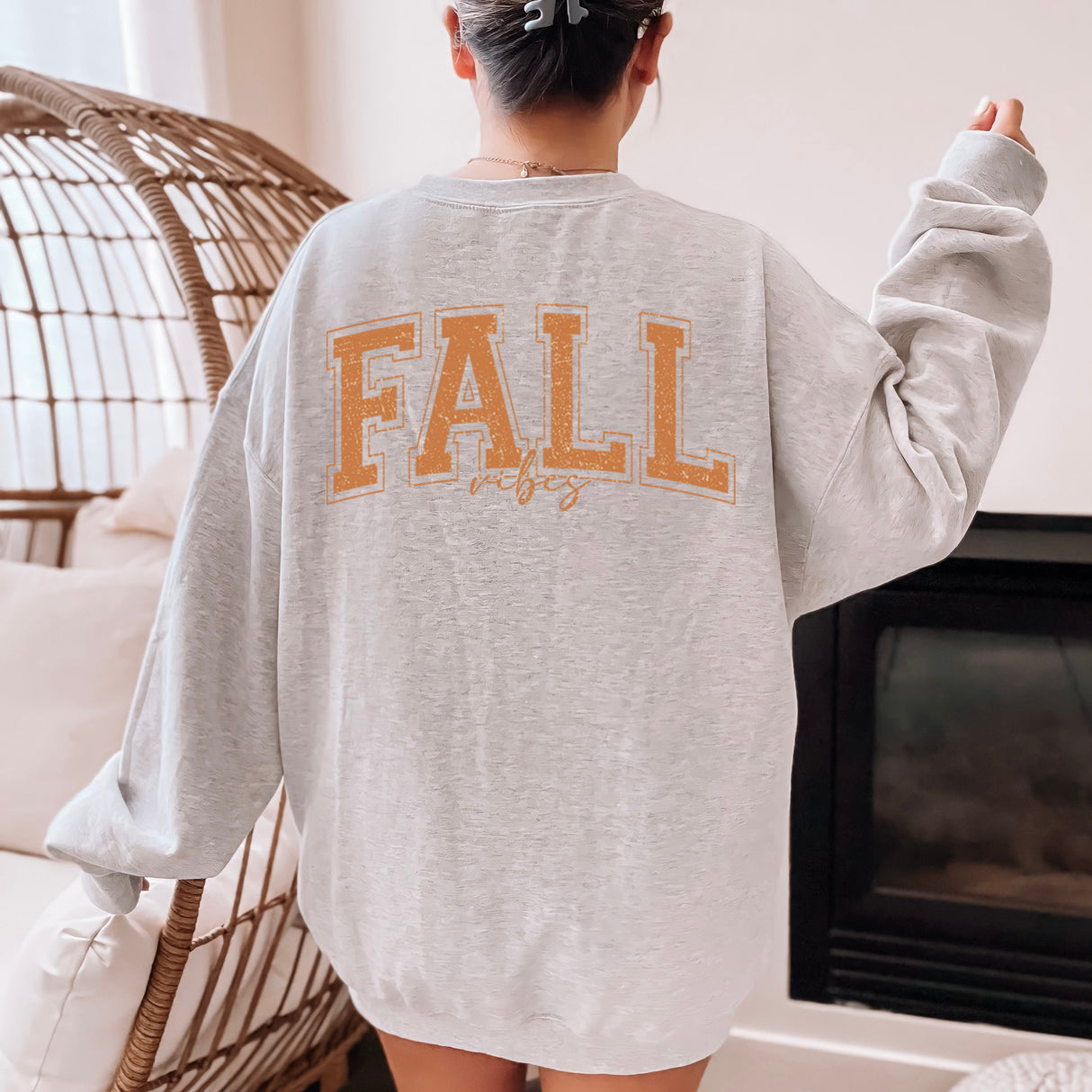 Front and back fall sweatshirt with cute pocket design. All SKUs