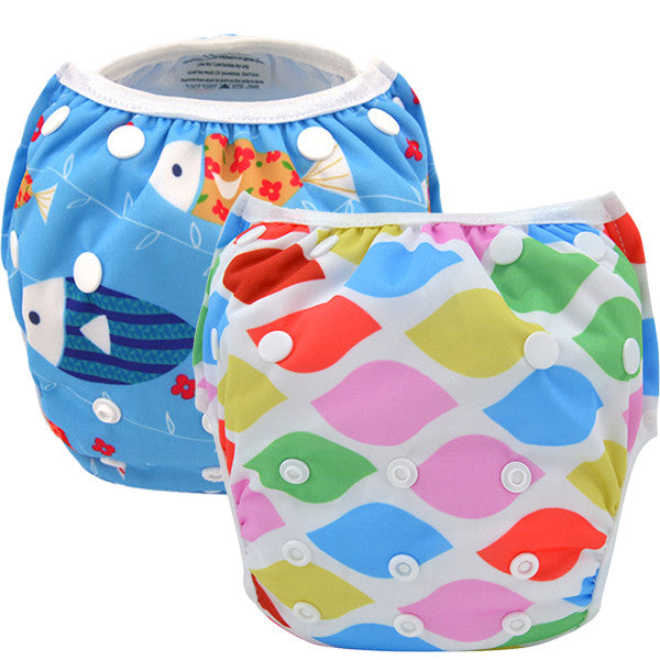 2 Pack Leakproof Reusable Swim Diapers, 0 to 3 years - Gifts Are Blue - 4
