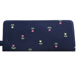 Navy Blue Flower Long Wallet - Gifts Are Blue - 2