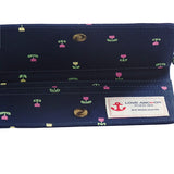 Navy Blue Flower Long Wallet - Gifts Are Blue - 3