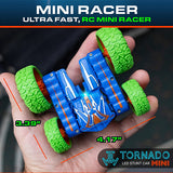 Mini Stunt Tornado Racer Car - Remote Control - Measurements
