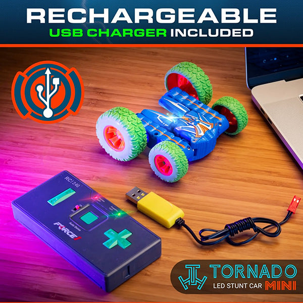 Mini Stunt Tornado Racer Car - Remote Control - Rechargeable Battery