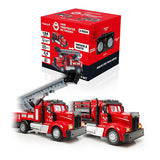 Force1 Mini FireFighter Remote Control Trucks - 2 Pack Set - Packaging - Tank w Boom Trucks