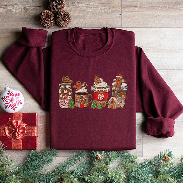 Cute Gingerbread Latte sweatshirt. All SKUs