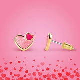 Heart 2 Heart Cutie Earrings by Girl Nation, Clip Ons & Studs