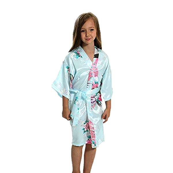 Light Blue Mommy and Me Robes, Floral, Child Girls Robe, all SKUs