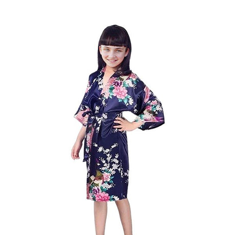 Girls Robes, Floral, Sizes 2T-14, Flower Girl Robes, Spa Party - Gifts Are Blue