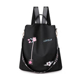 Lovely Oxford Backpack with Anti-theft & Water Resistant Design, Main, Black