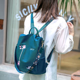 Lovely Oxford Backpack with Anti-theft & Water Resistant Design, Model, Turquoise Blue