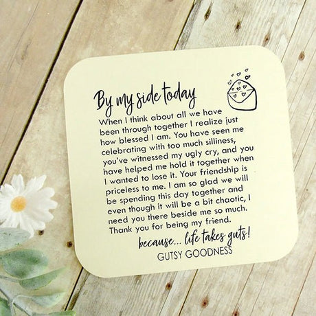 gutsy-goodness-im-such-a-lucky-bride-to-have-you-by-my-side-card, Gifts For Bridesmaid, Bridesmaid Gifts, Maid Of Honor Gifts, Gifts For Maid Of Honor