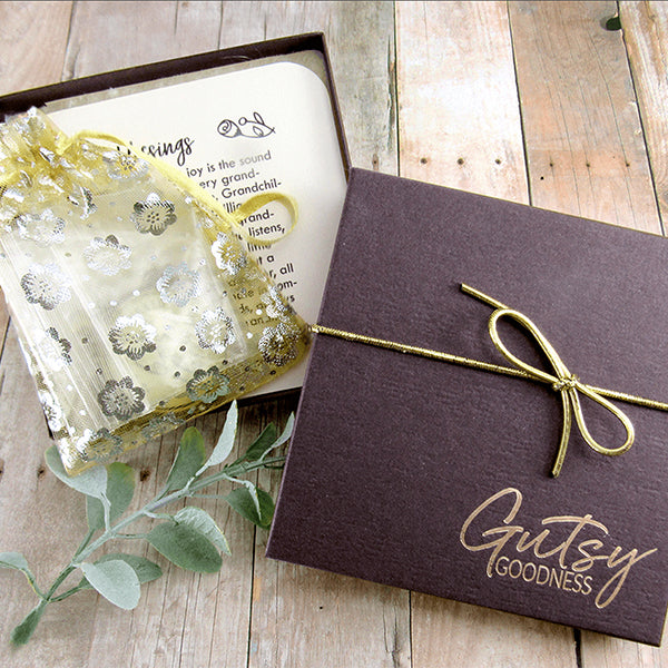 Gutsy Goodness Packaging for Miscarriage Keychain Gifts for Parents