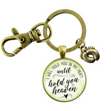Miscarriage Gifts - A sentimental keychain gift for those who have losts a baby by Gutsy Goodness - Bronze with Baby Feet