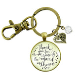 To Her Mother In Law by Gutsy Goodness Keychain, Thank You For Raising The Man I Prayed For