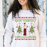 Colorful holiday sweater. All SKUs