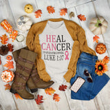 He Can Heal Cancer Breast Cancer Awareness Month T-Shirt, Crewneck, 50+ T-Shirt Colors, Cancer Awareness T-Shirts