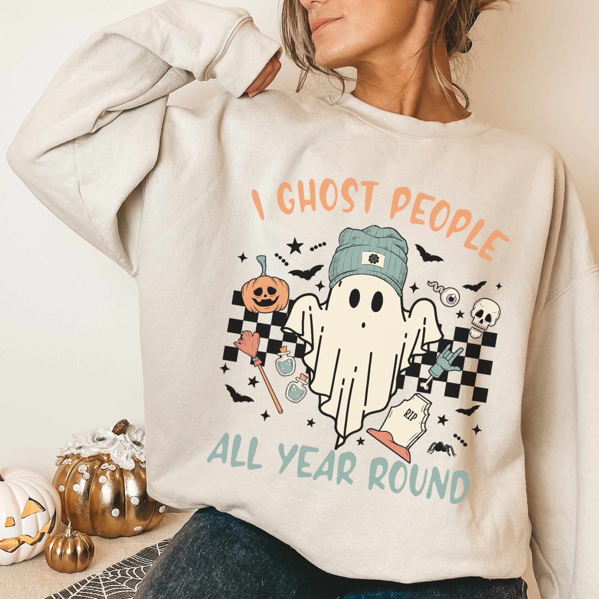 A great Sweatshirt to get in on the Halloween spirit. all SKUs