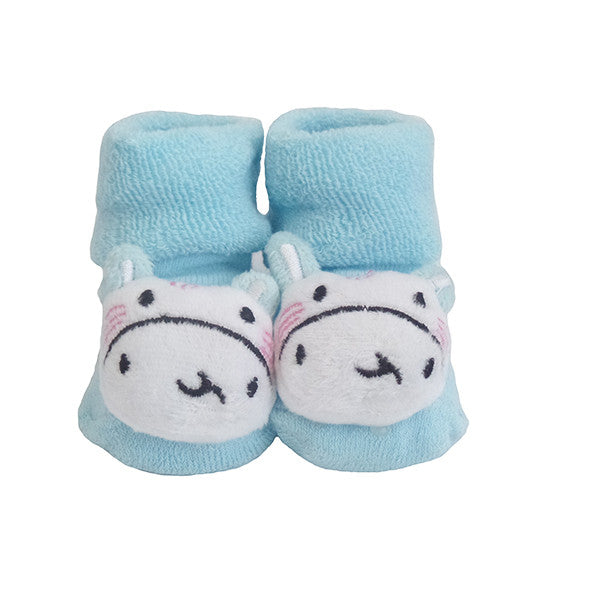 Cute Infant Baby Cotton Socks Shoes, 0 to 6 Months - Gifts Are Blue - 6