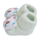 3 Pack Cute Infant Baby 3D Socks Slippers - Gifts Are Blue - 10