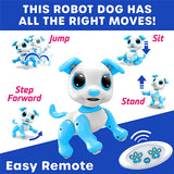 Interactive Robo Pet Puppy, Smart Bot, Stem Toy - Dog Robot can Jump, Sit, Stand