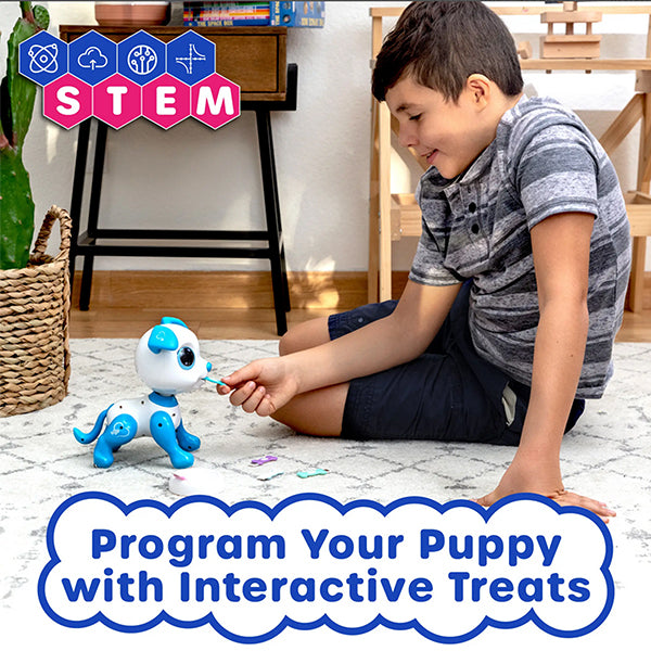 Interactive Robo Pet Puppy, Smart Bot, Stem Toy - Programmable Treats