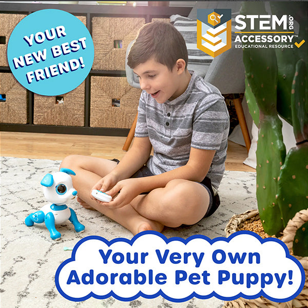 Interactive Robo Pet Puppy, Smart Bot, Stem Toy with Remote Control