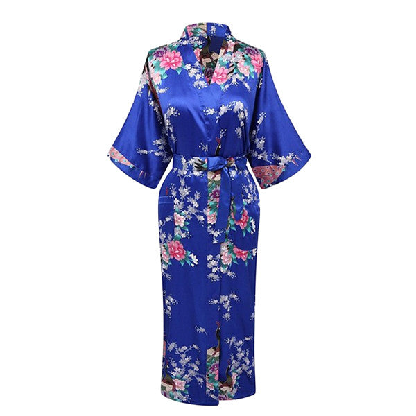 Elegant Long Floral Kimono Womens Robe, Sizes 2 to 18, Floral Lightwei Gifts Are Blue Elegant Long Floral Kimono Womens Robe, Sizes 2 to 18, Floral Lightwei Gifts Are Blue