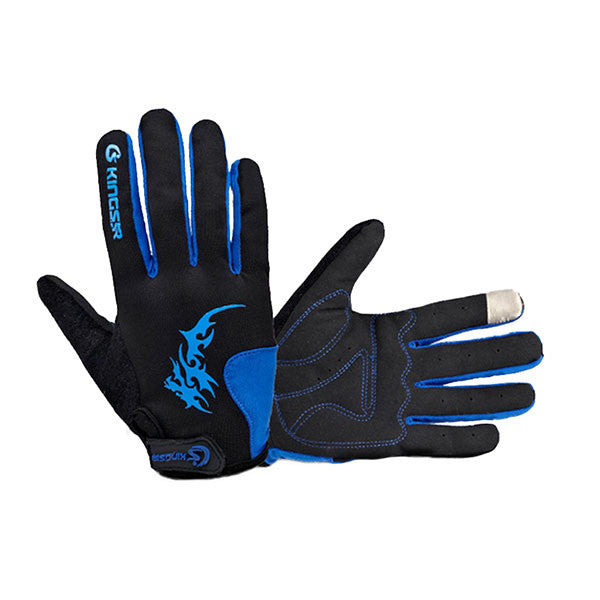 Kingsir Full Finger Touch Screen Gloves - Gifts Are Blue - 1