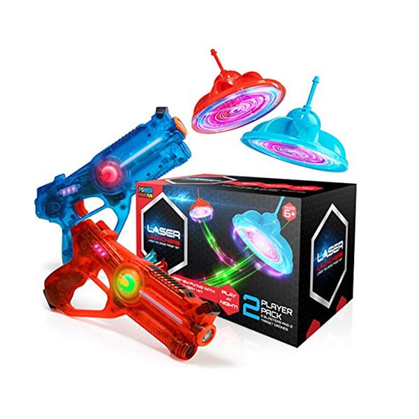 Laser Launchers Laser Tag Drone Target Set - 2 Player Pack - Ages