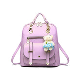 lavender backpack w charm new