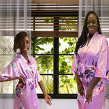 Lavender Mommy and Me Robes, Floral, Satin, Lifestyle, all SKUs