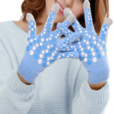 Stylish Touch Screen Gloves - Gifts Are Blue - 2